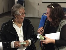 Edna Arcand, Alexander First Nation Elder and Billie-Jo Grant, a Métis teacher at V.J. Maloney